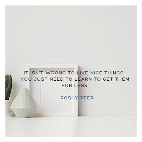 it isnt wrong to like nice things